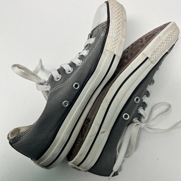 Converse SIZE 7 Women’s Low Top Gray Canvas Sneakers Lace Up - Picture 8 of 10